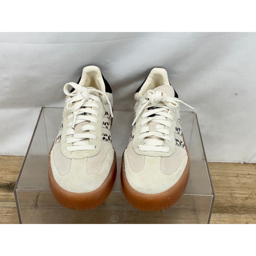 Adidas Samba XLG Wonder White Leopard Print Platform Sneakers IE0858 woman’s 7 - Picture 9 of 9